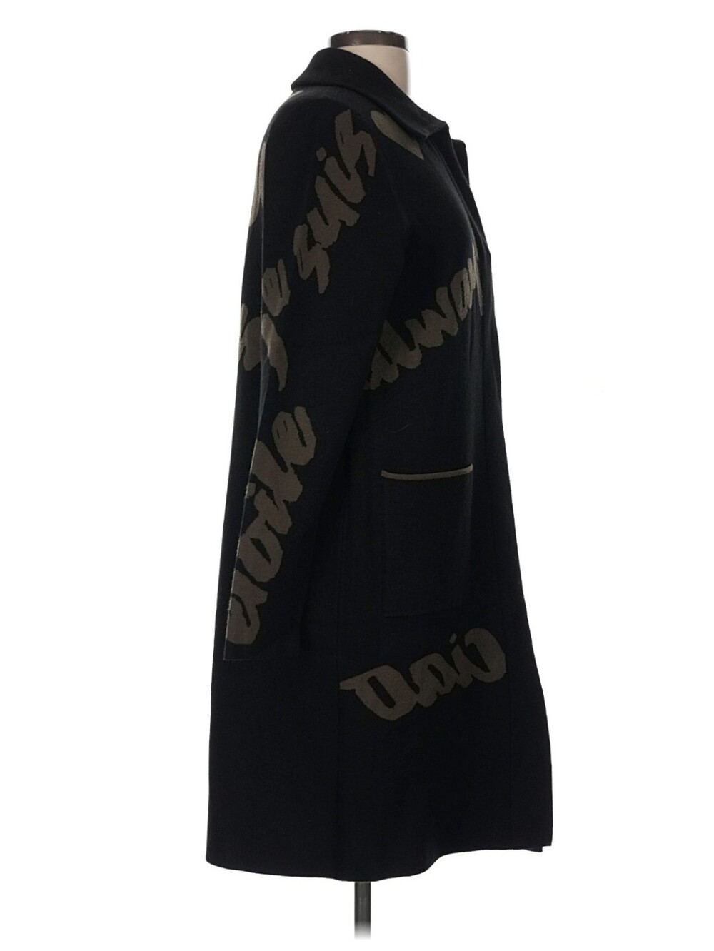 Graphic Script Long Cardigan - Picture 4 of 8
